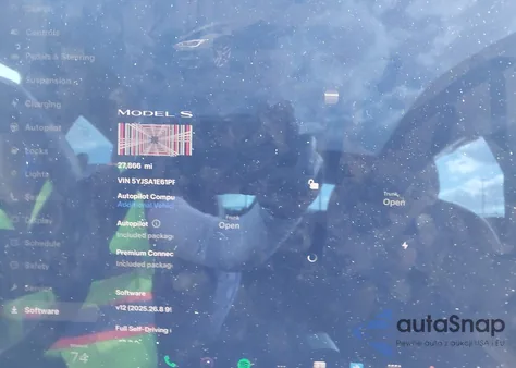 2023 Tesla Model S Plaid Tri Motor All-Wheel Drive из США, поврежденный, VIN 5YJSA1E61PF512855